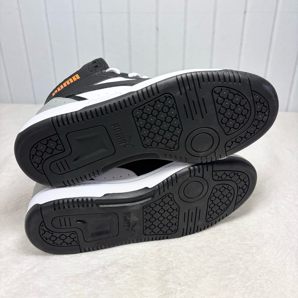 Puma High-Top Sneakers in Black, White, and Gray Size 4.5 - Picture 9 of 10